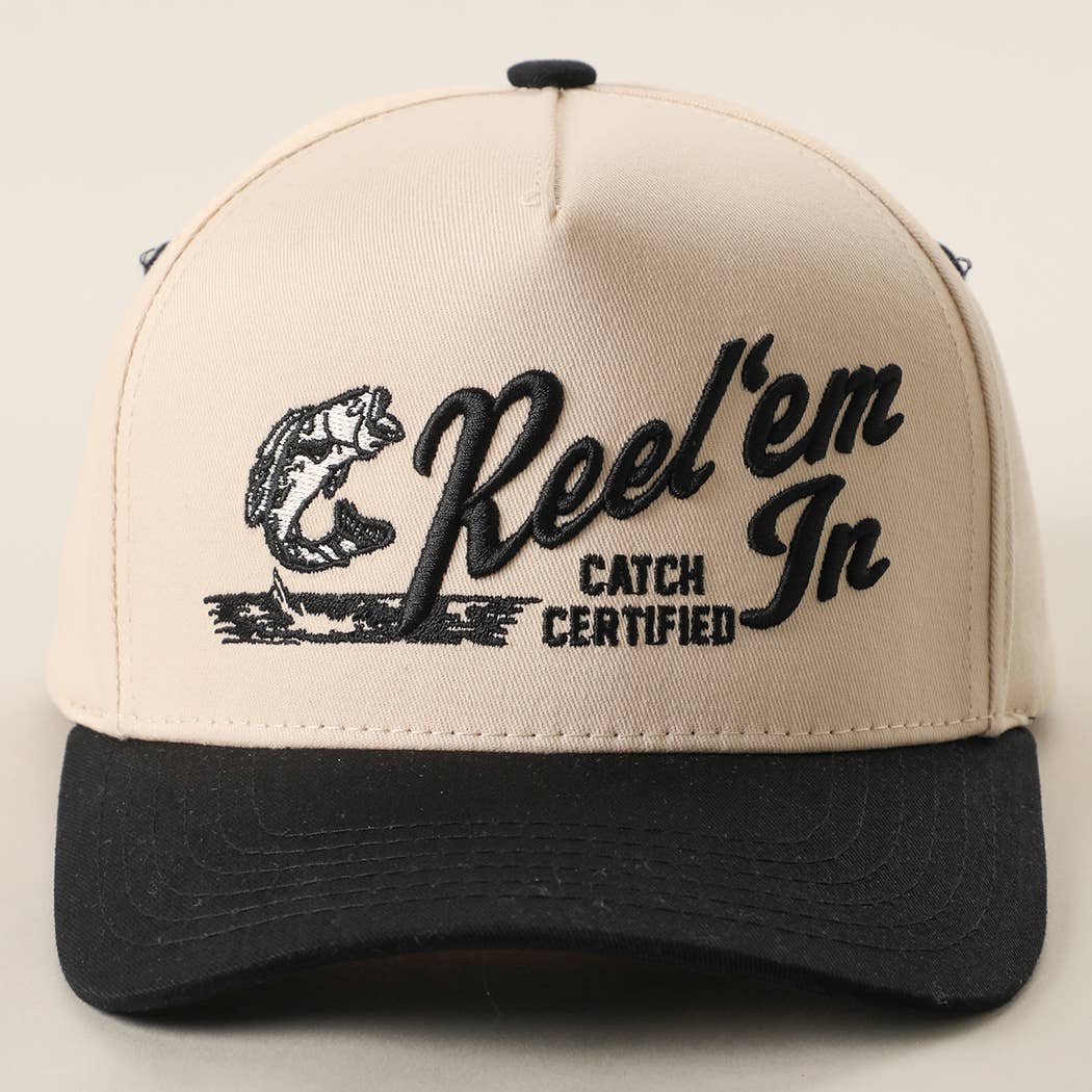 REEL 'EM IN 3D Embroidered Two-Tone Trucker Hat