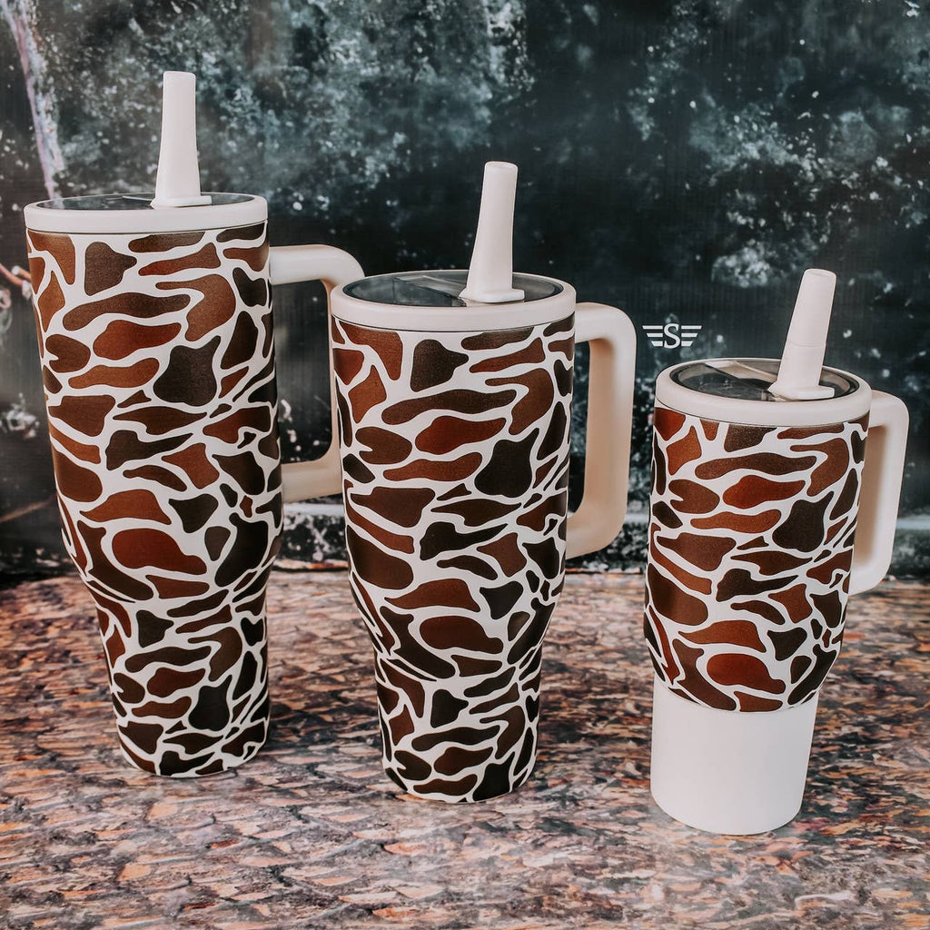 Duck Camo Flip Lid Tumbler