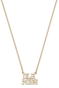 Ole Miss Rebels Varsity Outline Necklace