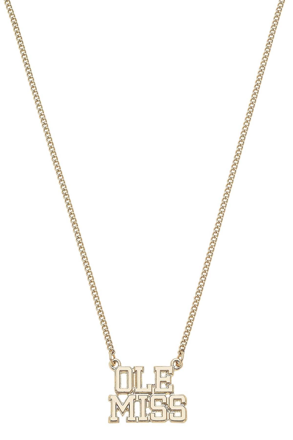 Ole Miss Rebels Varsity Outline Necklace