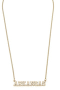 Arkansas Razorbacks Varsity Outline Necklace