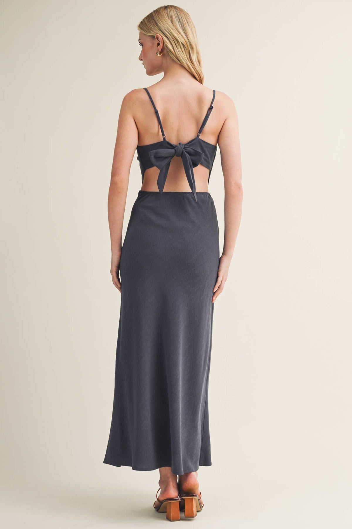Square Neck Handkerchief Hem Top Dress