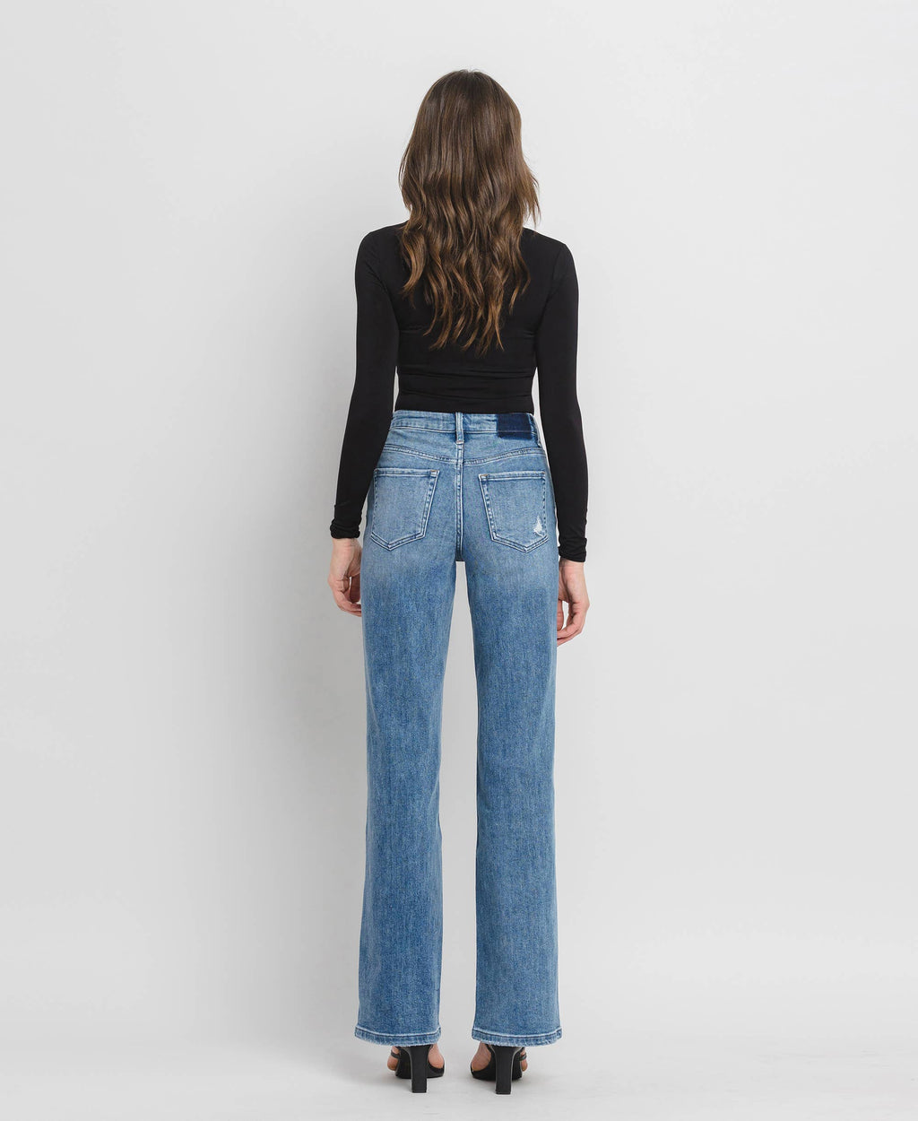 Vervet 90'S VINTAGE SUPER HIGH RISE FLARE JEANS