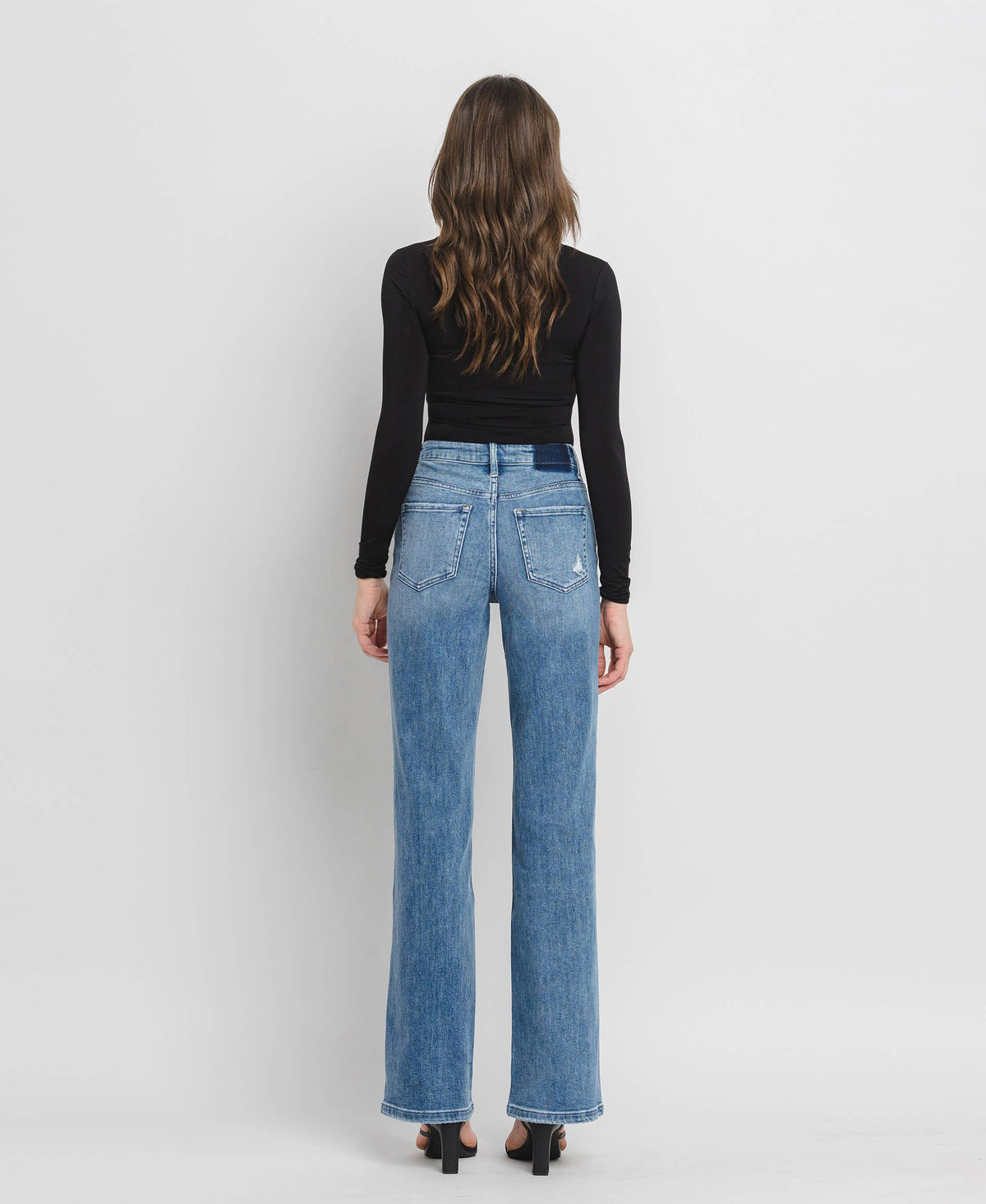 Vervet 90'S VINTAGE SUPER HIGH RISE FLARE JEANS