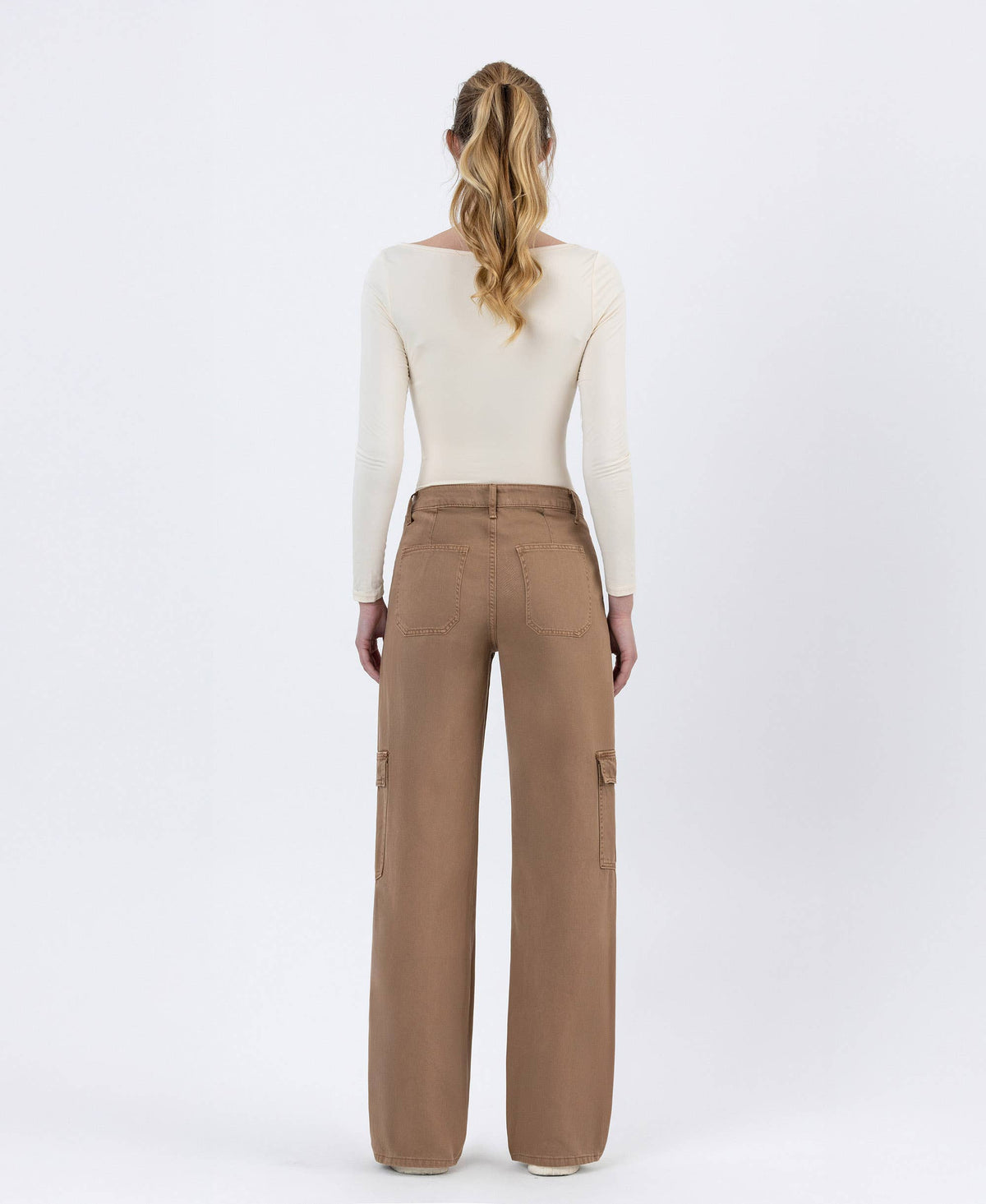 HighRise Utility Cargo Wide leg Jeans