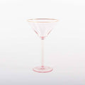 8 OAK LANE Light Pink Martini Glass